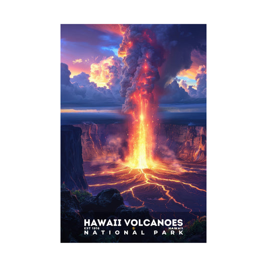 Hawaii Volcanoes National Park Poster | S13