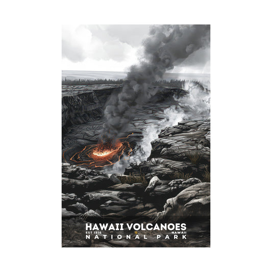 Hawaii Volcanoes National Park Poster | S17