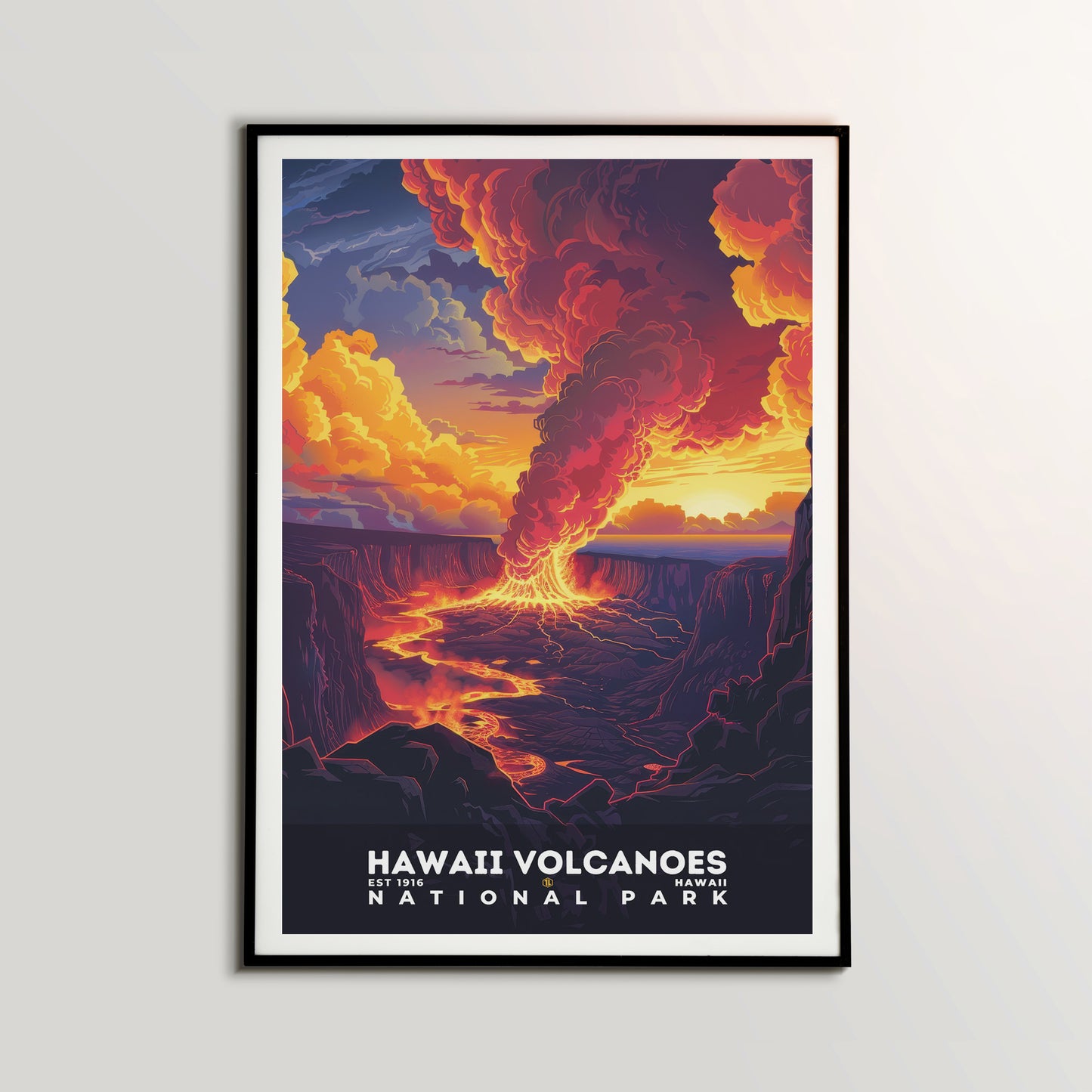 Hawaii Volcanoes National Park Poster | S11