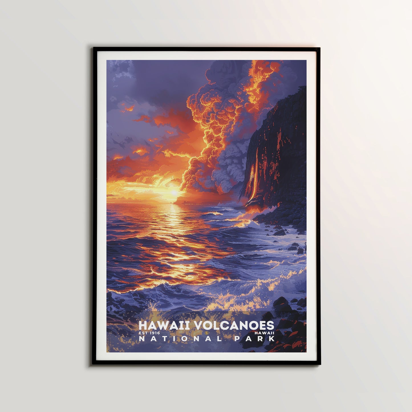 Hawaii Volcanoes National Park Poster | S18