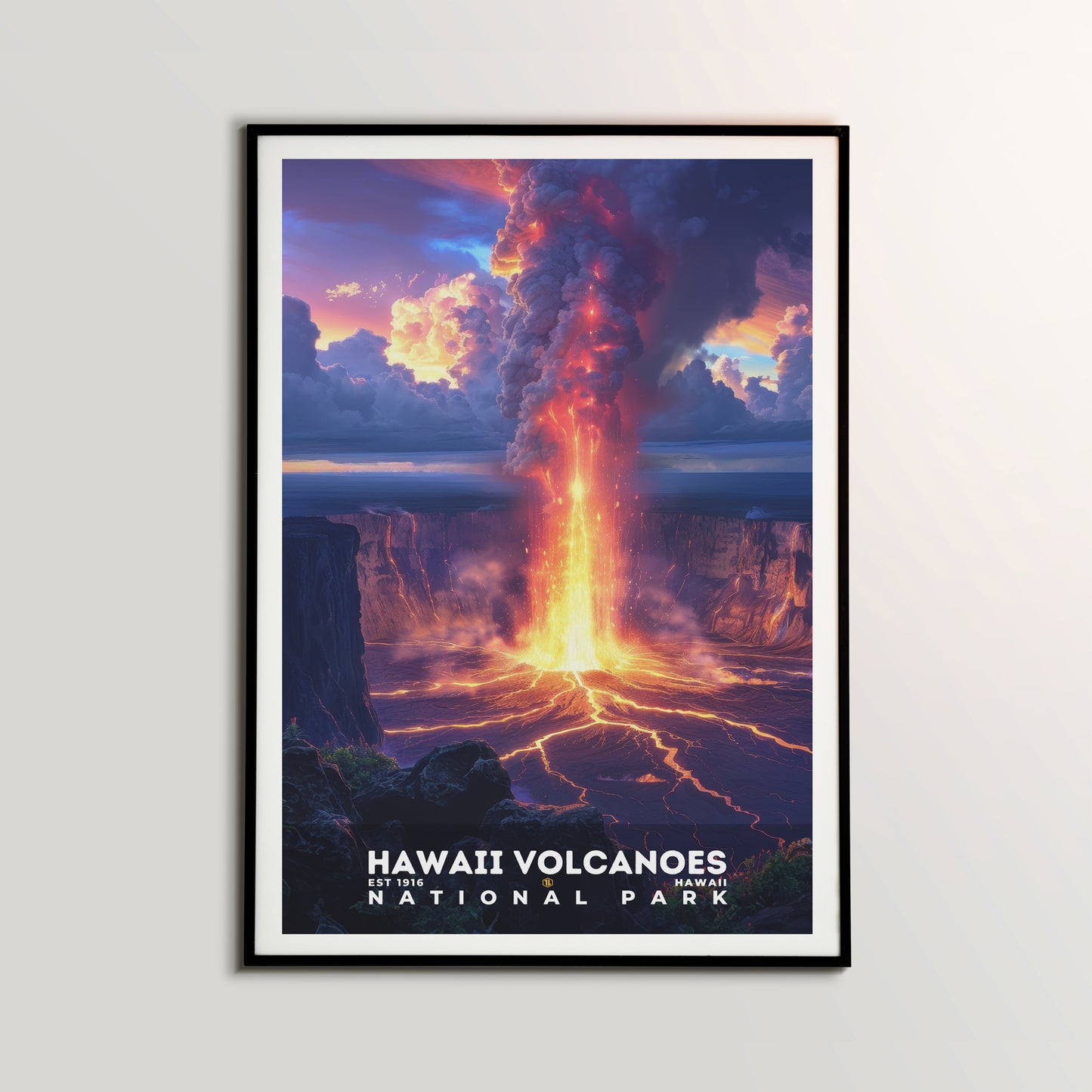 Hawaii Volcanoes National Park Poster | S13