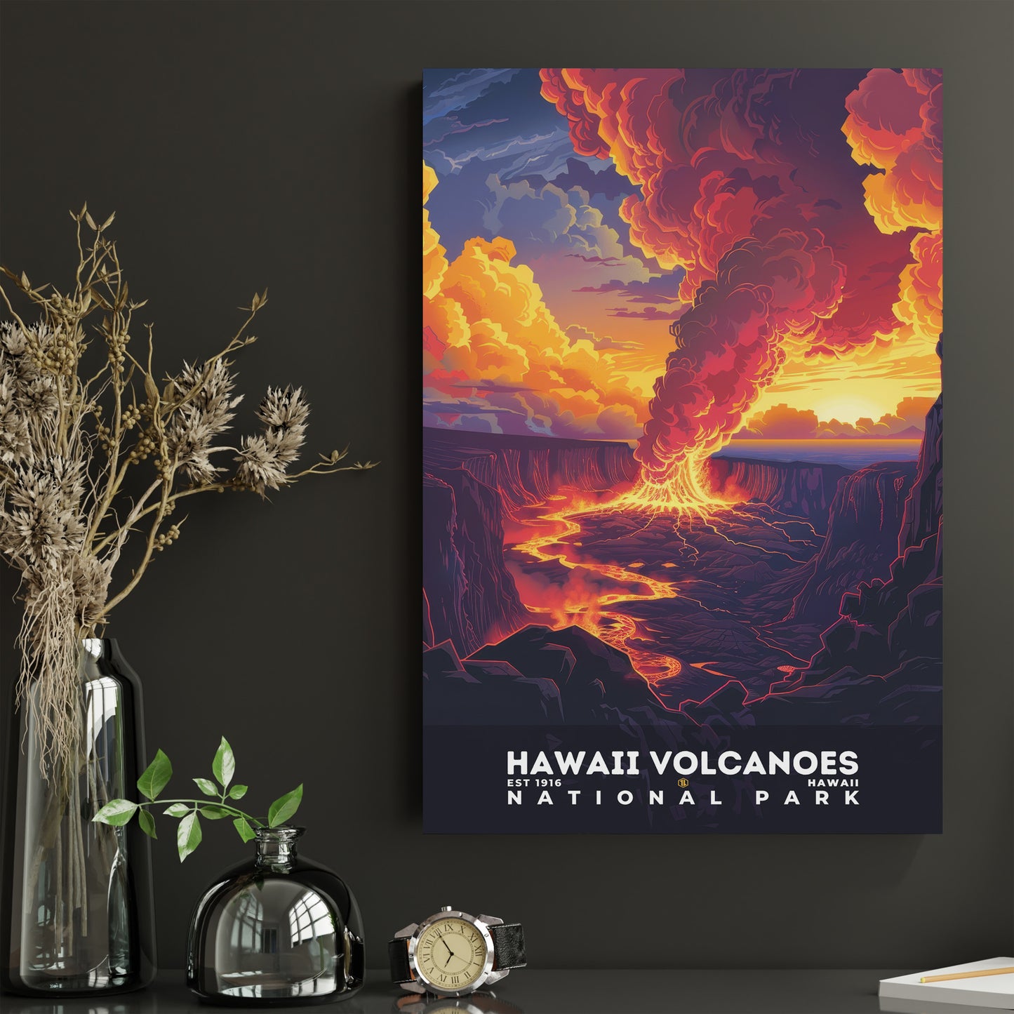 Hawaii Volcanoes National Park Poster | S11