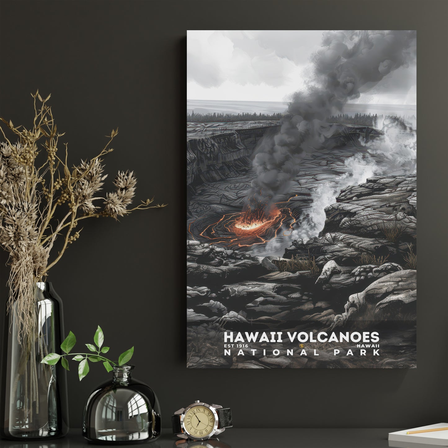 Hawaii Volcanoes National Park Poster | S17