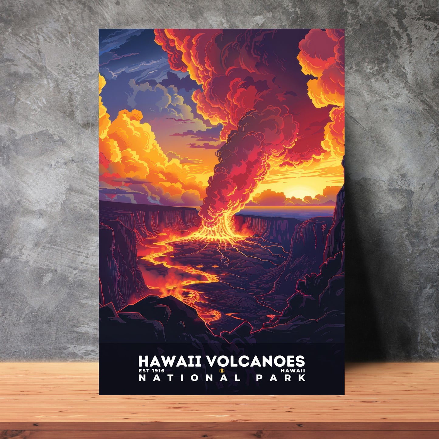 Hawaii Volcanoes National Park Poster | S11