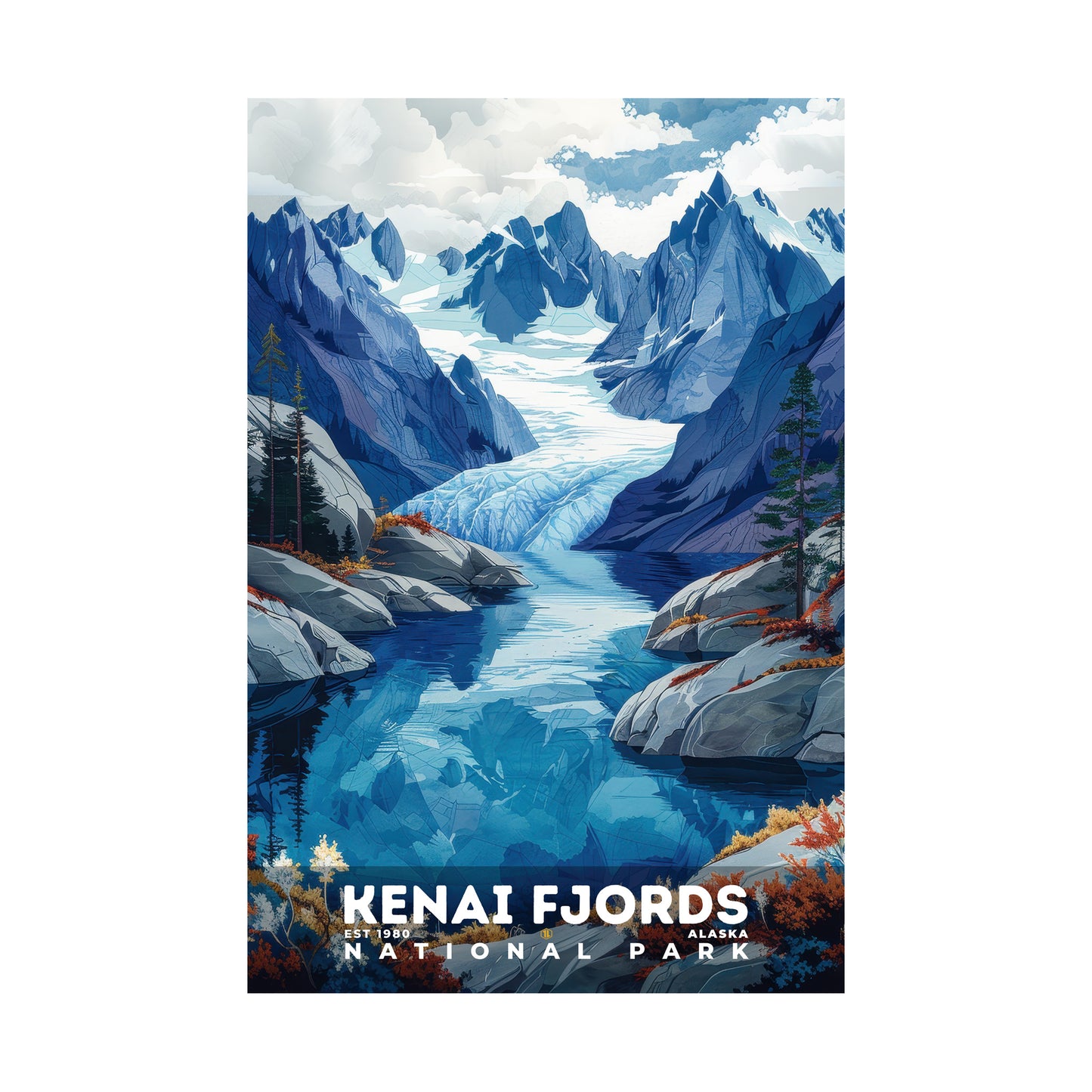 Kenai Fjords National Park Poster | S11