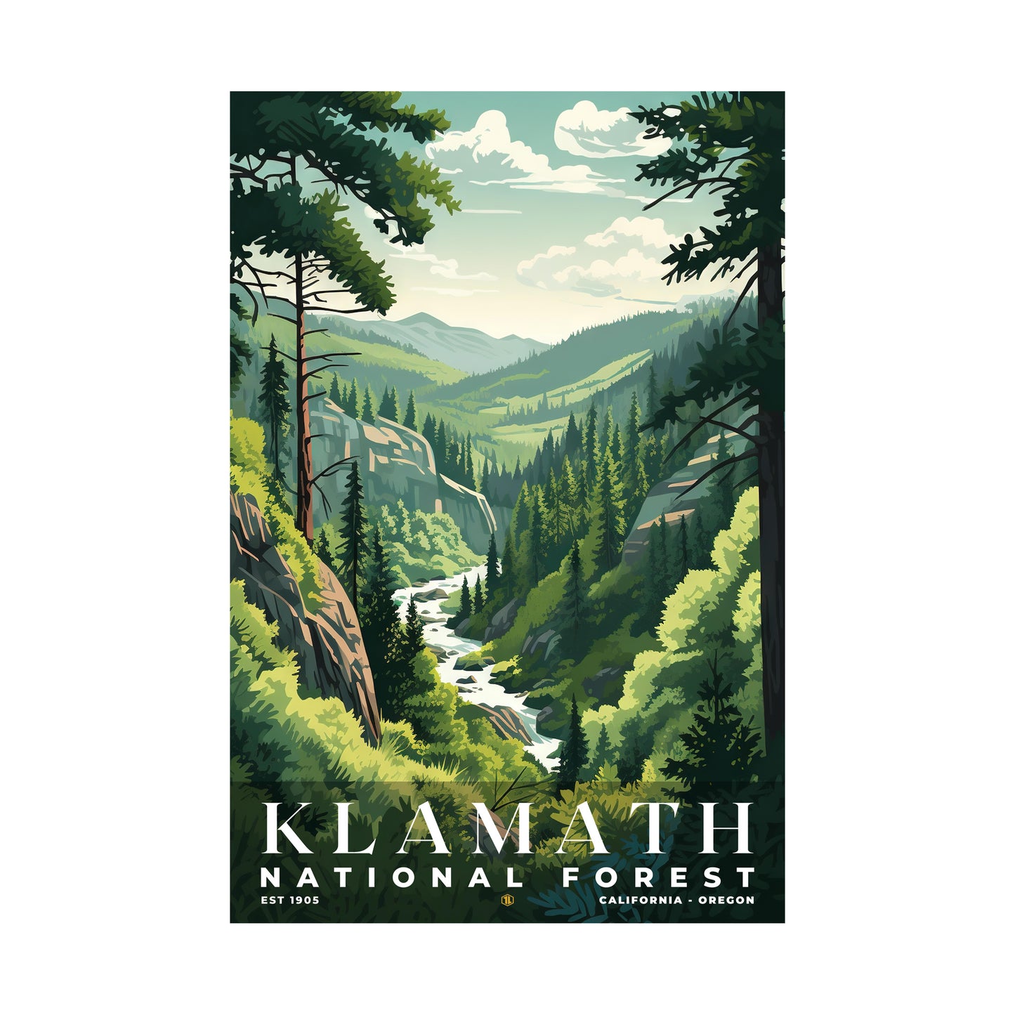 Klamath National Forest Poster | S01