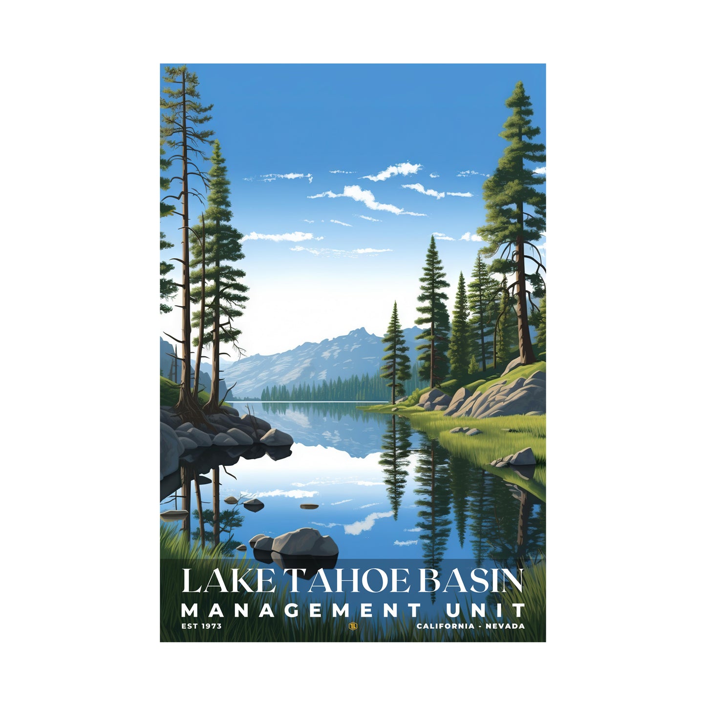 Lake Tahoe Basin Management Unit National Forest Poster | S01