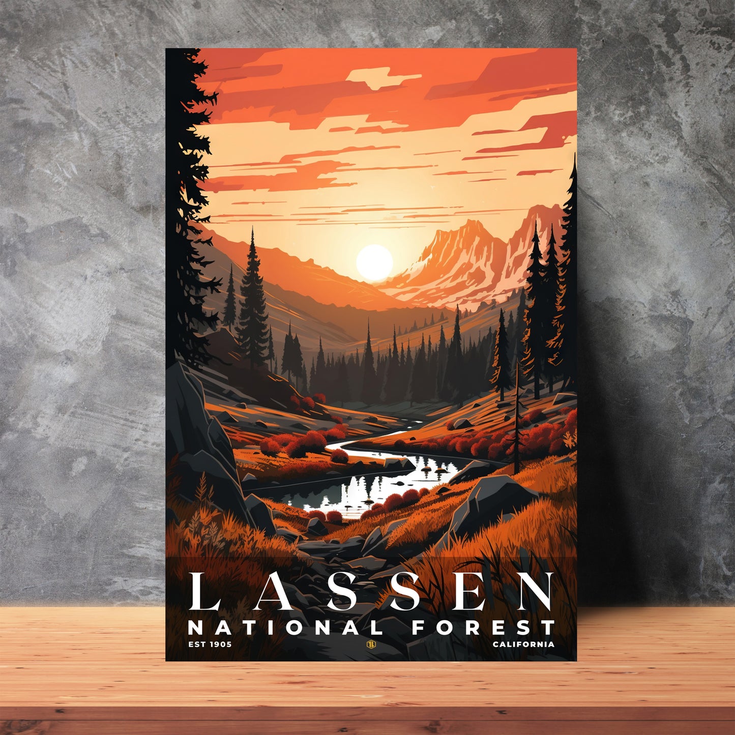 Lassen National Forest Poster | S01