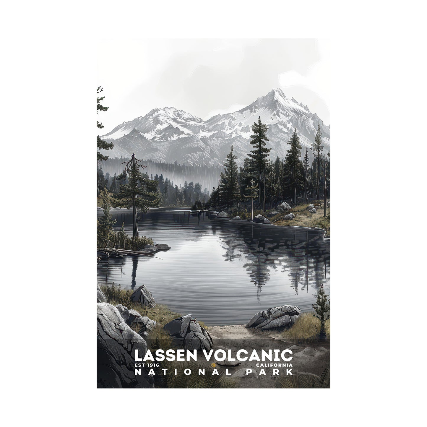 Lassen Volcanic National Park Poster | S17