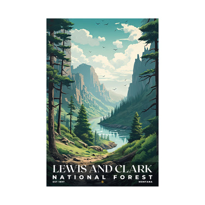 Lewis and Clark National Forest Poster | S01