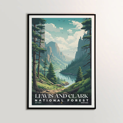 Lewis and Clark National Forest Poster | S01