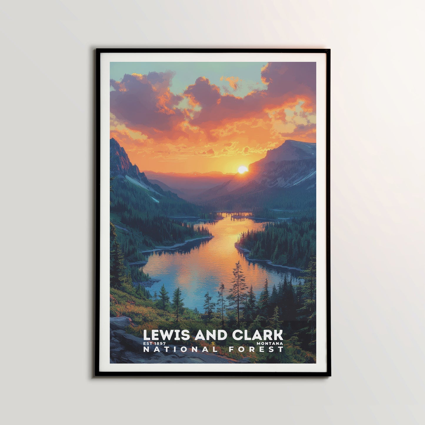 Lewis and Clark National Forest Poster | S02