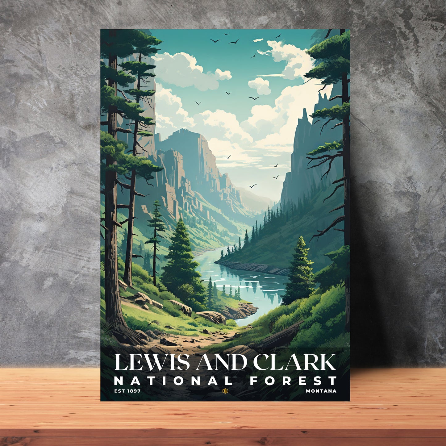 Lewis and Clark National Forest Poster | S01