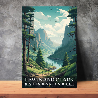 Lewis and Clark National Forest Poster | S01