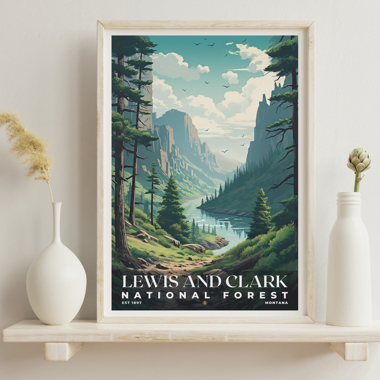 Lewis and Clark National Forest Poster | S01