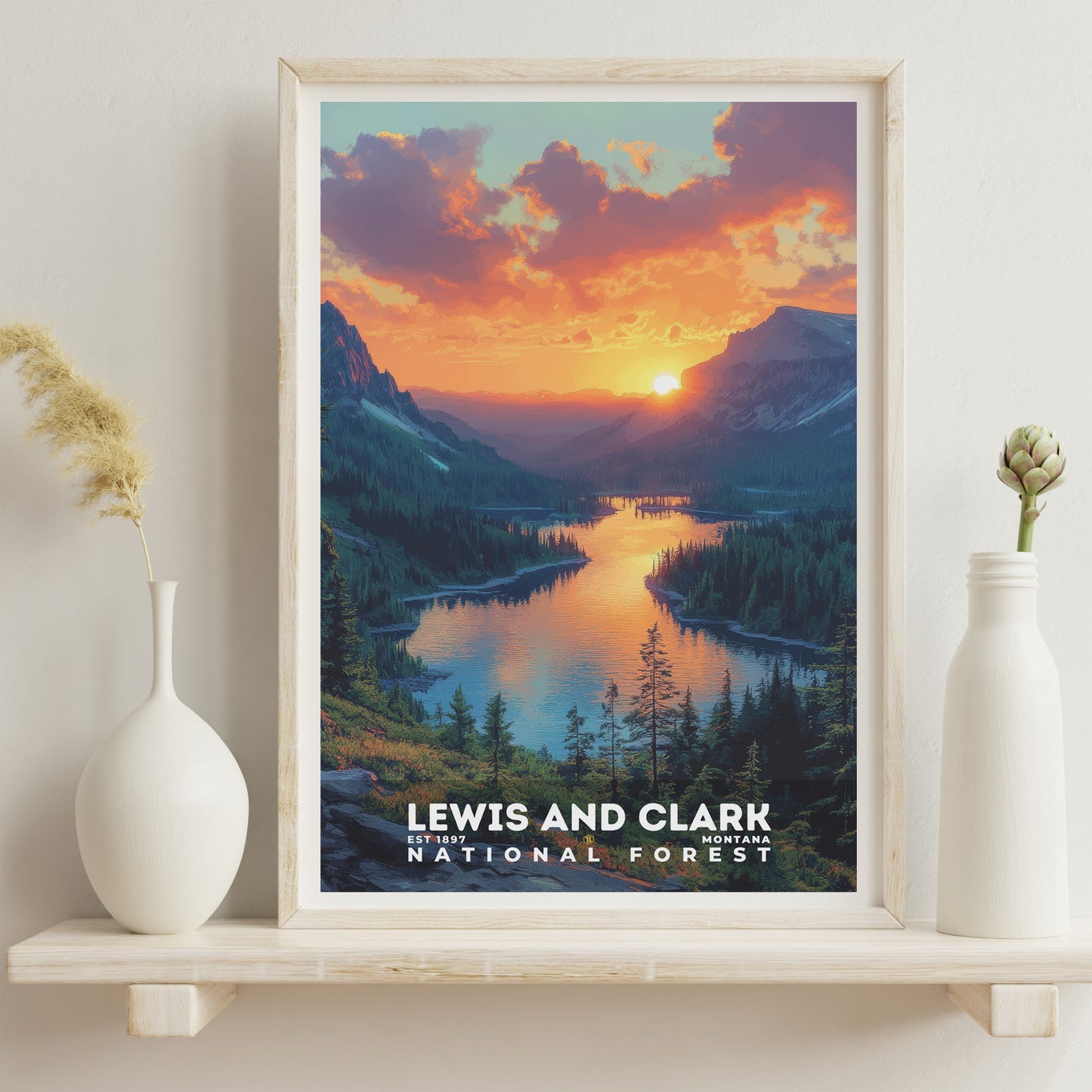 Lewis and Clark National Forest Poster | S02