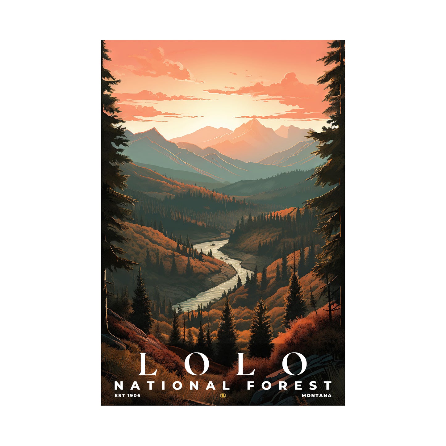 Lolo National Forest Poster | S01