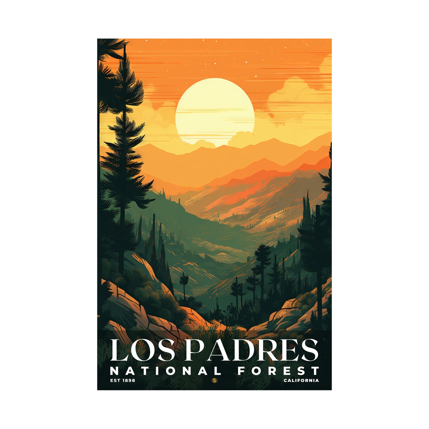 Los Padres National Forest Poster | S01