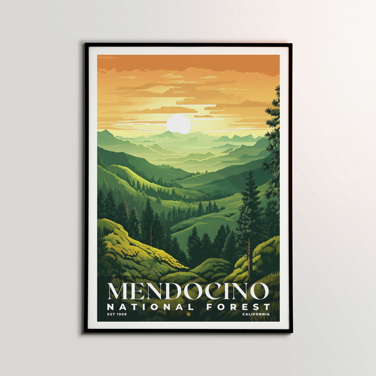 Mendocino National Forest Poster | S01