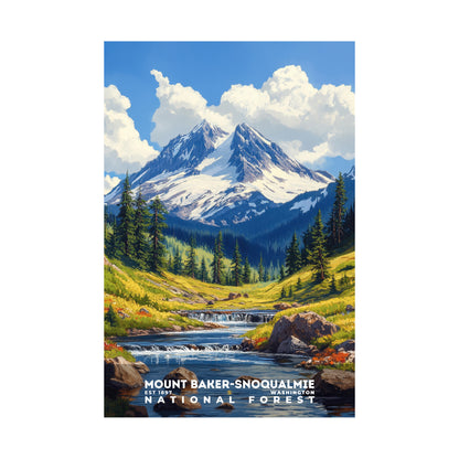 Mount Baker-Snoqualmie National Forest Poster | S02