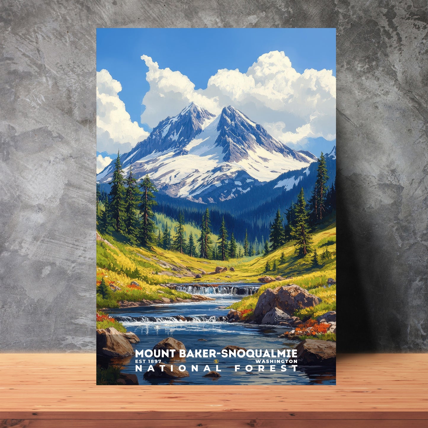 Mount Baker-Snoqualmie National Forest Poster | S02