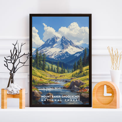 Mount Baker-Snoqualmie National Forest Poster | S02