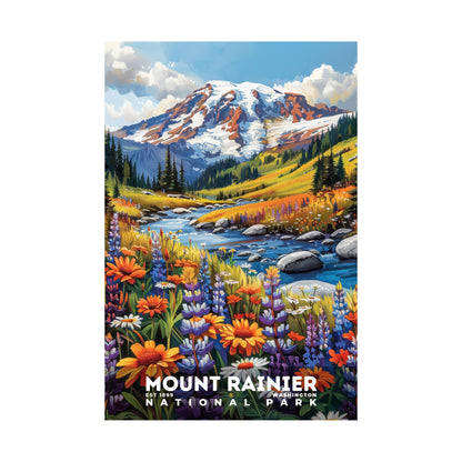 Mount Rainier National Park Poster | S11