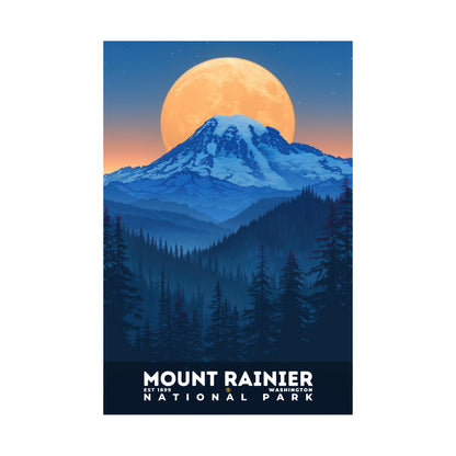 Mount Rainier National Park Poster | S20