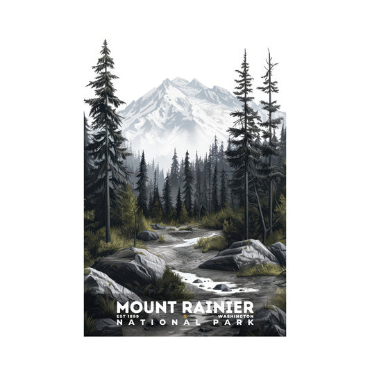 Mount Rainier National Park Poster | S17