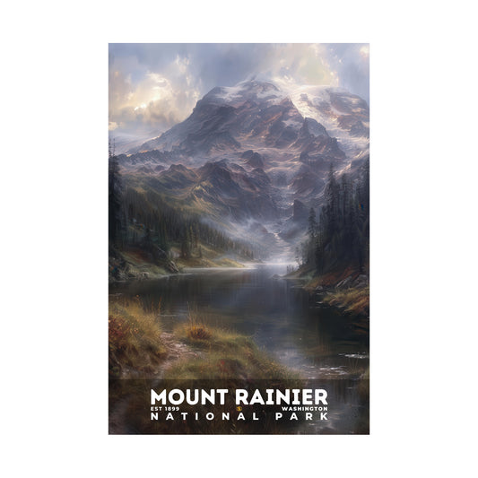 Mount Rainier National Park Poster | S12