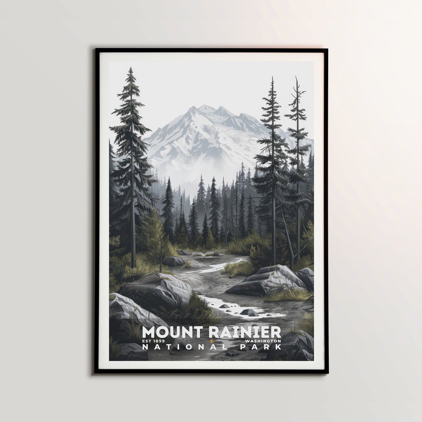 Mount Rainier National Park Poster | S17