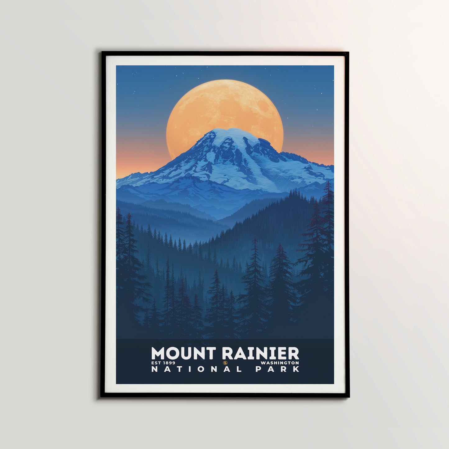 Mount Rainier National Park Poster | S20