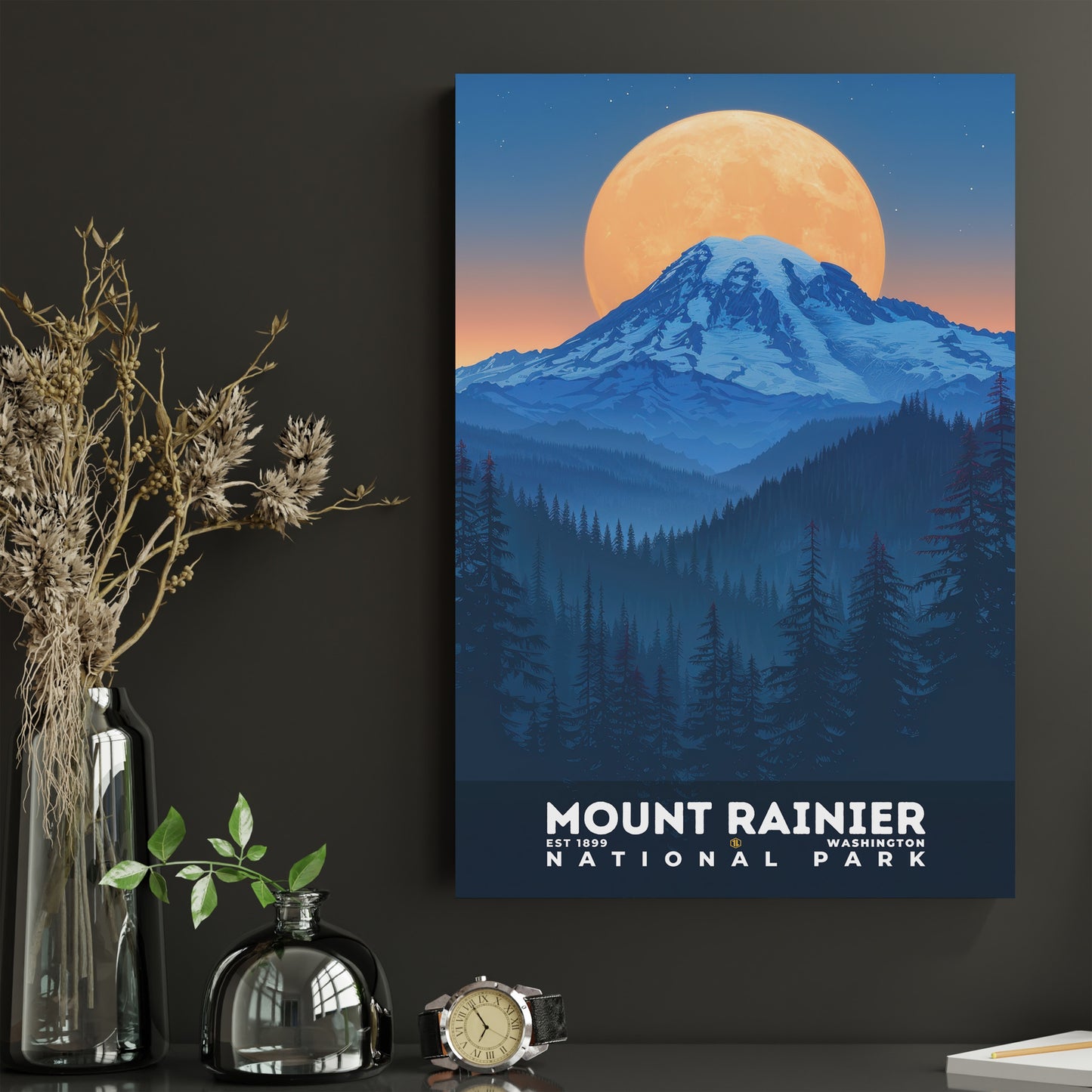 Mount Rainier National Park Poster | S20