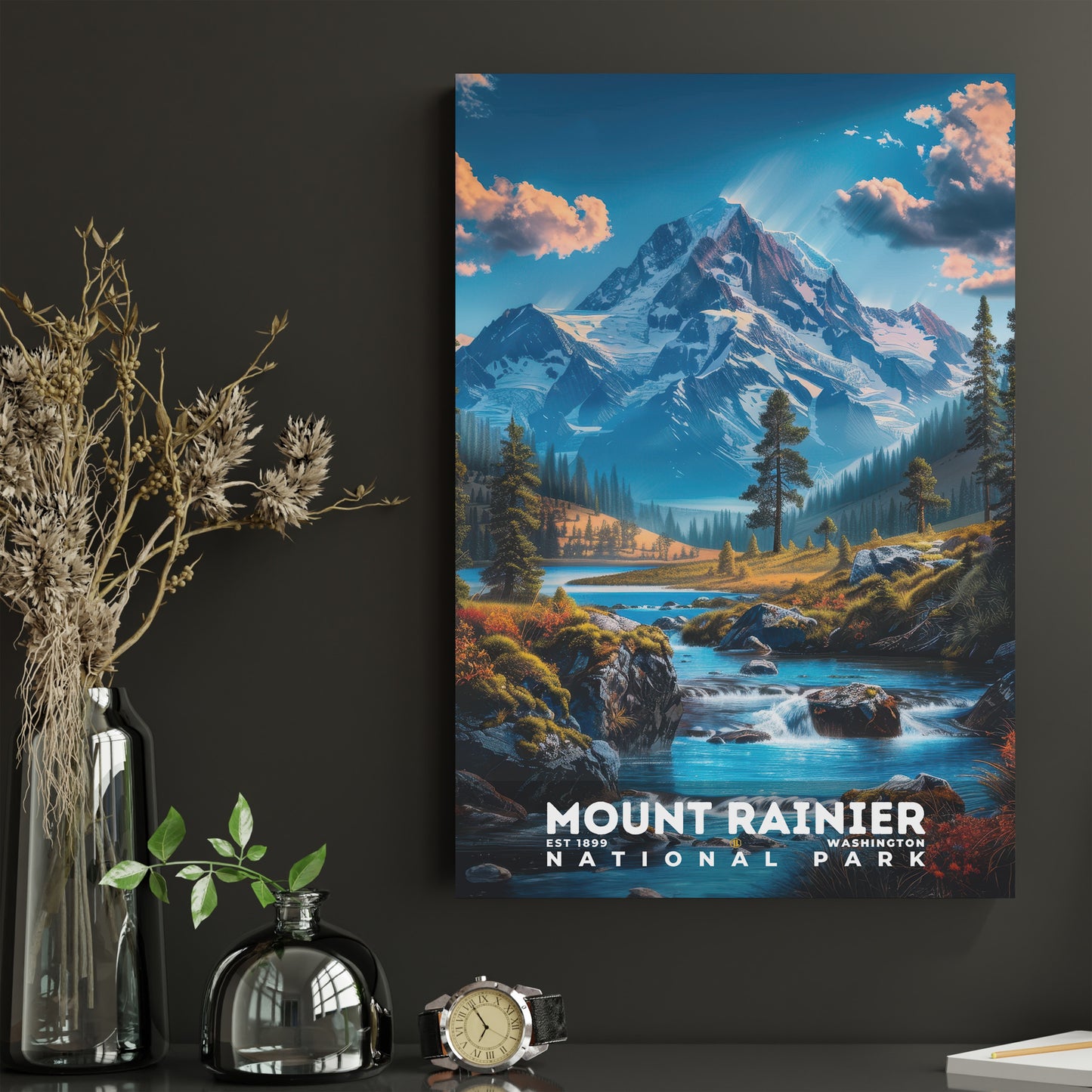 Mount Rainier National Park Poster | S16