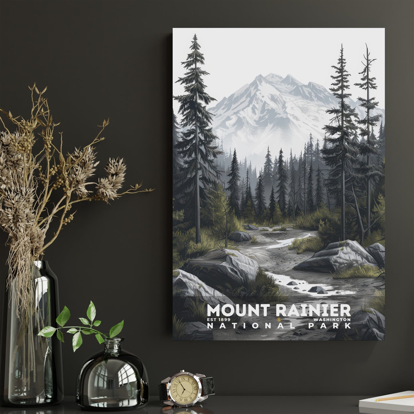 Mount Rainier National Park Poster | S17