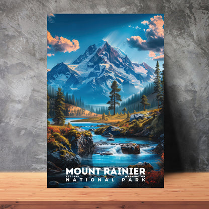 Mount Rainier National Park Poster | S16