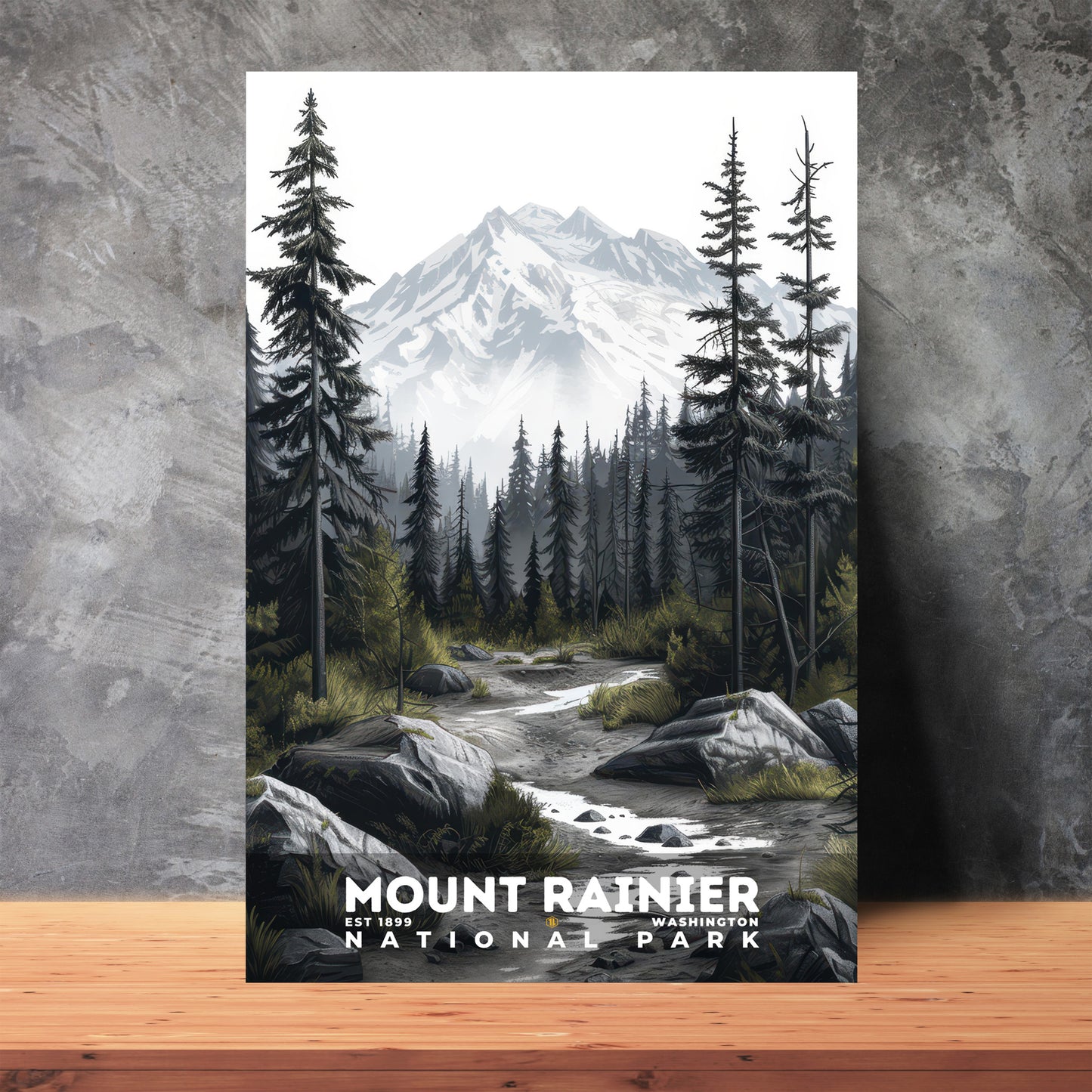 Mount Rainier National Park Poster | S17