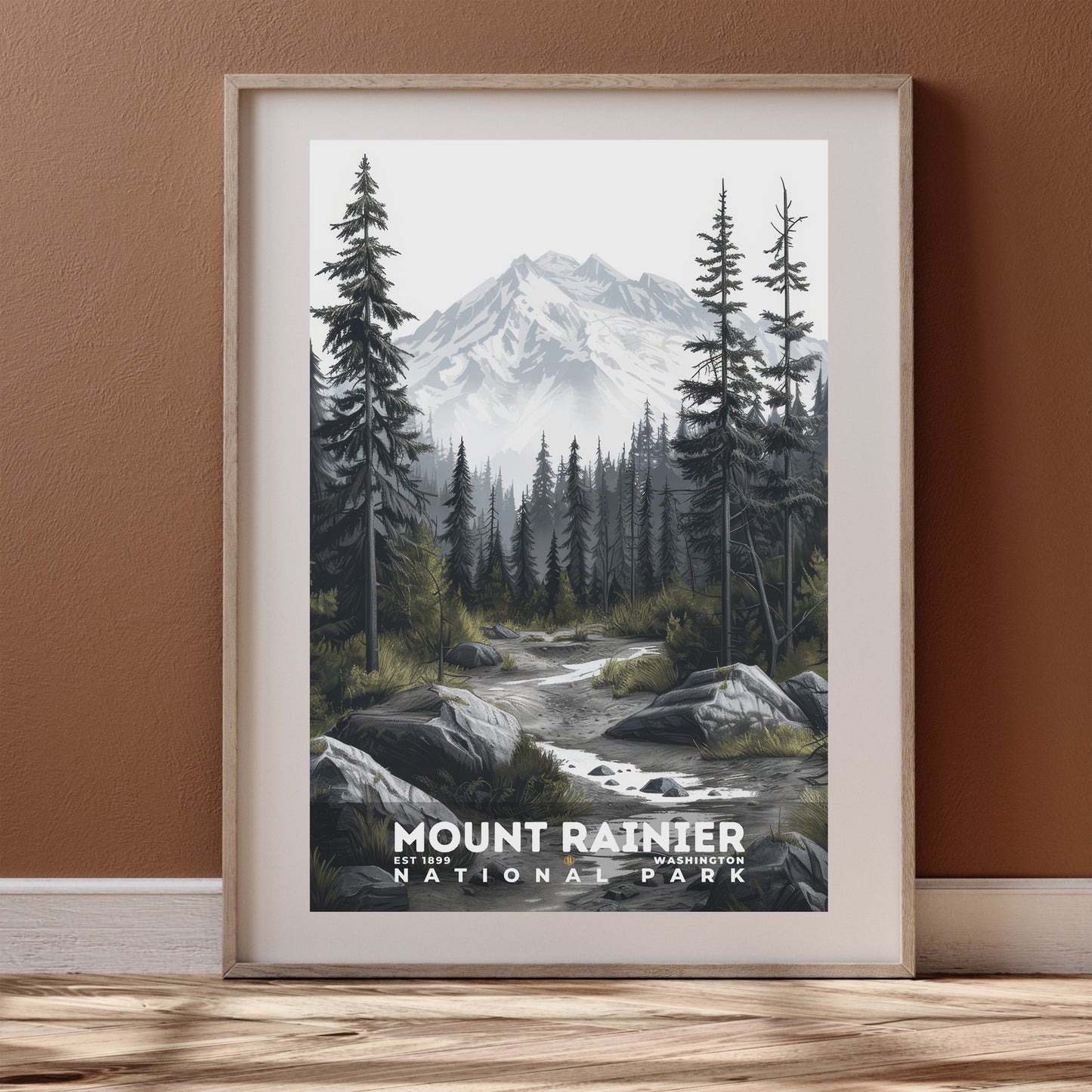 Mount Rainier National Park Poster | S17