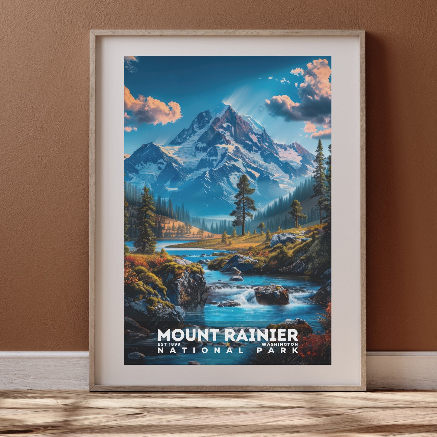 Mount Rainier National Park Poster | S16