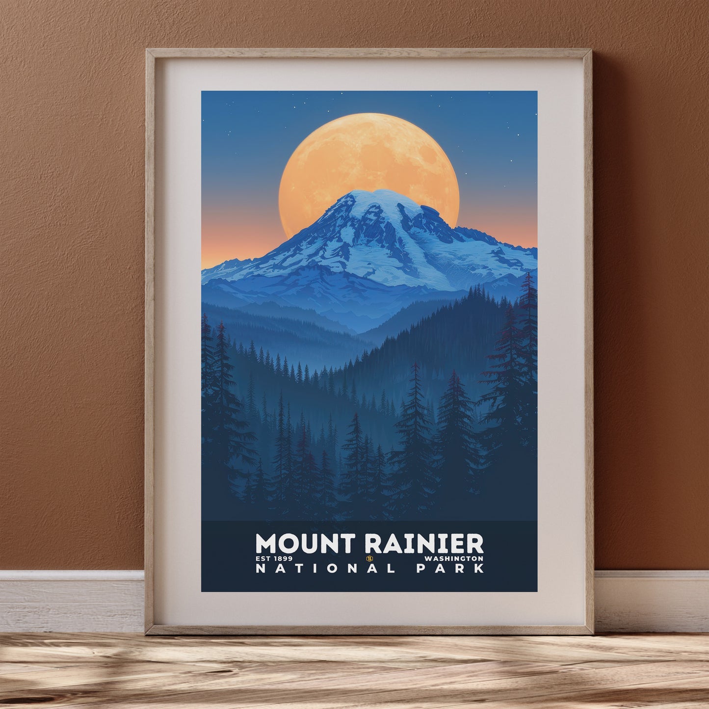 Mount Rainier National Park Poster | S20