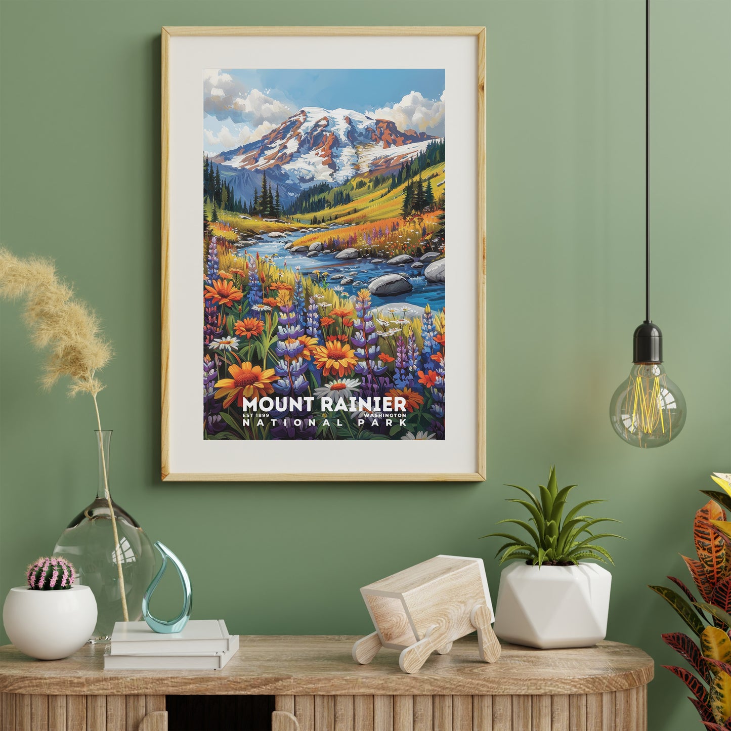 Mount Rainier National Park Poster | S11