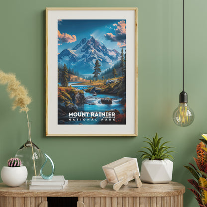 Mount Rainier National Park Poster | S16