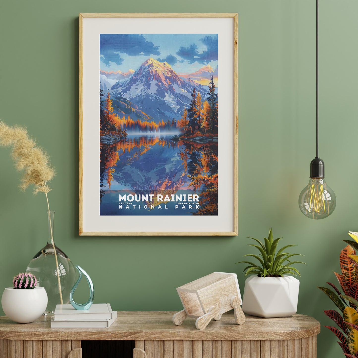 Mount Rainier National Park Poster | S18