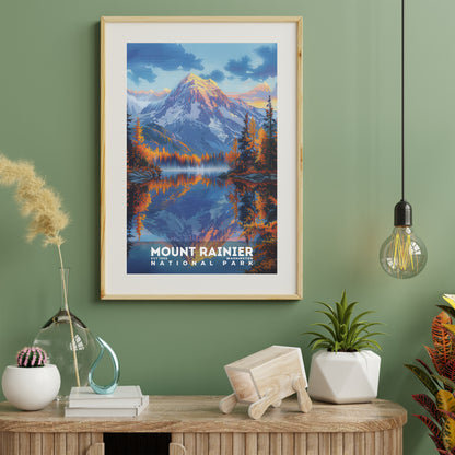 Mount Rainier National Park Poster | S18