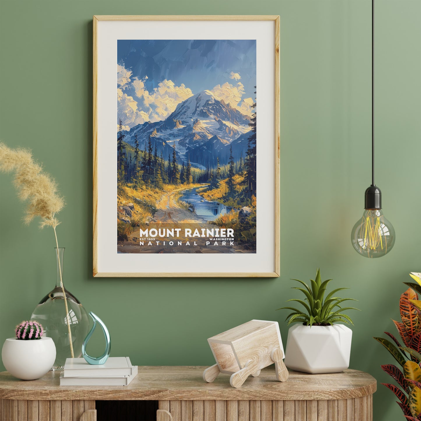 Mount Rainier National Park Poster | S14