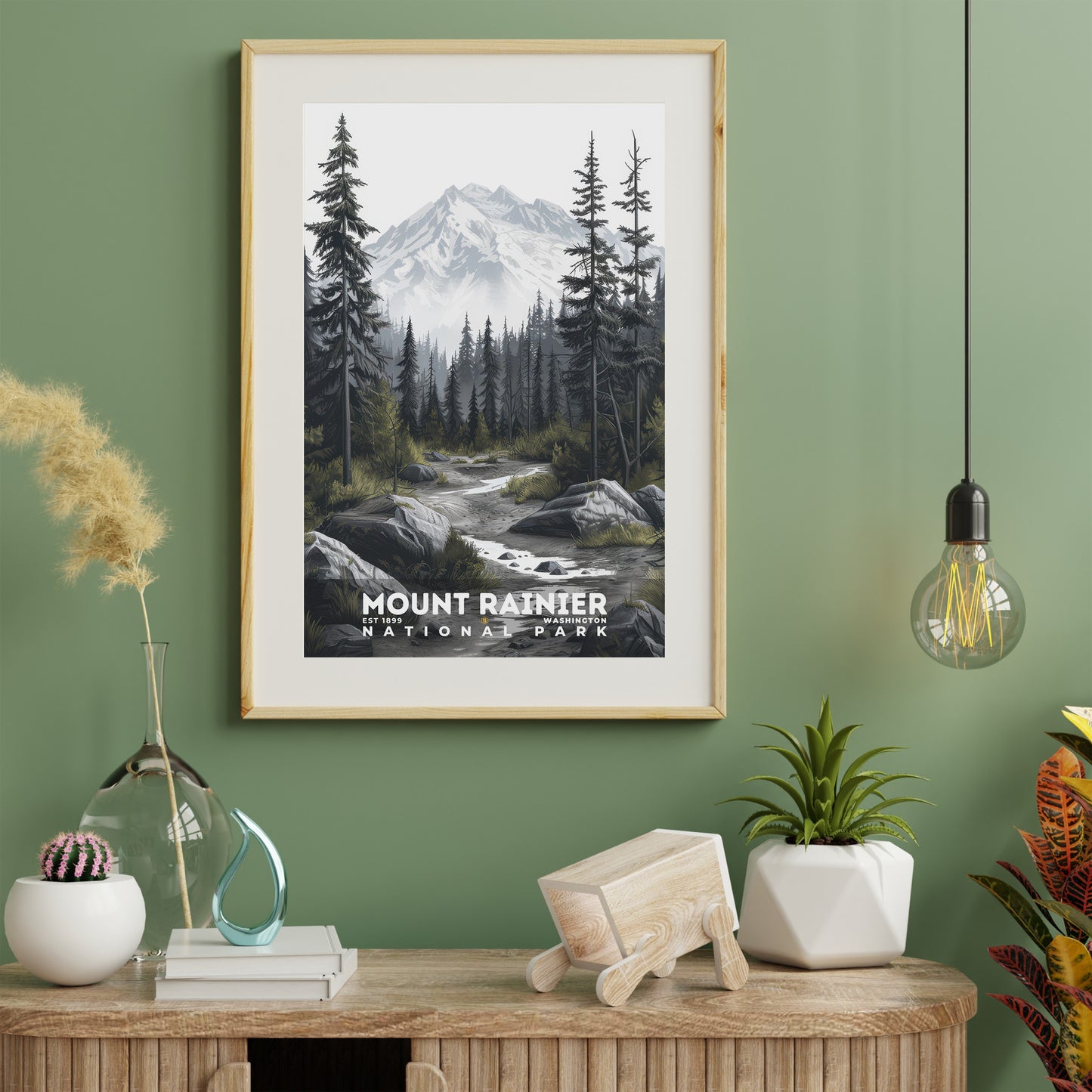 Mount Rainier National Park Poster | S17