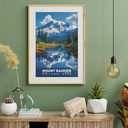 Mount Rainier National Park Poster | S13