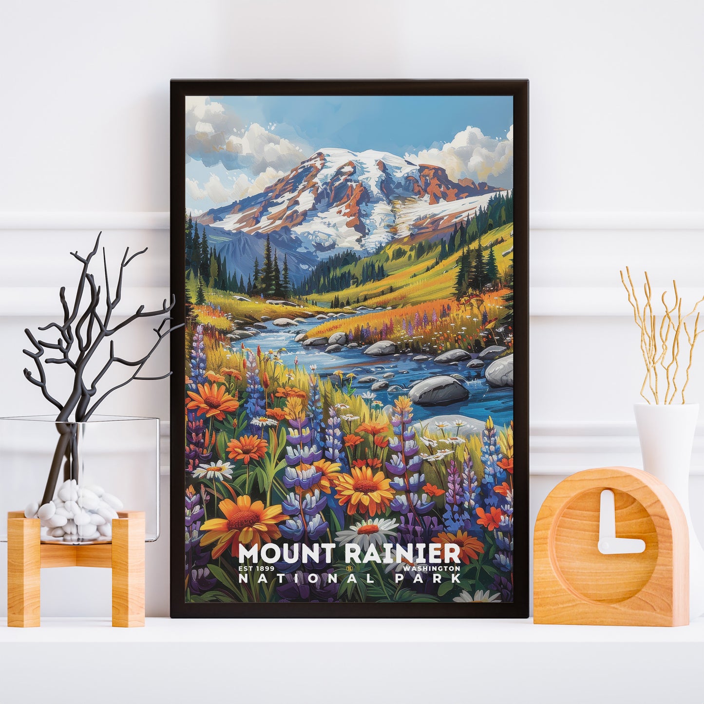 Mount Rainier National Park Poster | S11