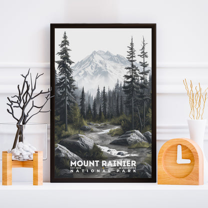 Mount Rainier National Park Poster | S17