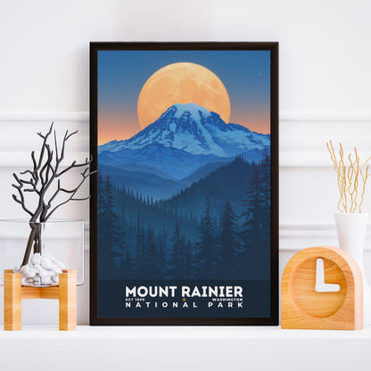 Mount Rainier National Park Poster | S20